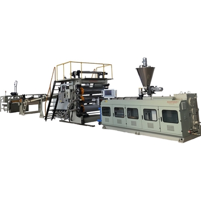 Linea di estrusione di lamiere di marmo finto in PVC2 con potenza e rapporto L/D a vite di 160 kW