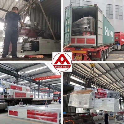Linea di produzione di tubi in PE con motore da 37 kW e velocità massima di 12 m/min