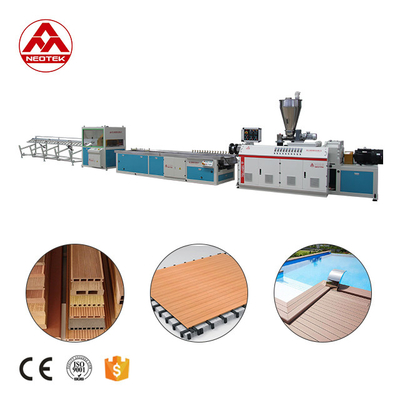 12800 KG Linea di estrusione per WPC a doppia vite in PP PE per prodotti in WPC resistenti e robusti