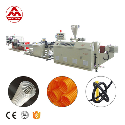 Linea di estrusione di tubi ondulati a parete singola da 45 kW per prodotti 11000X2000X2600