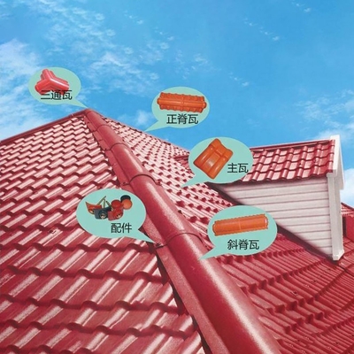 132 1 Vattone L/D Rapporto Vattone doppio laminatura Pvc Roof Tile Extruder Machine con uno