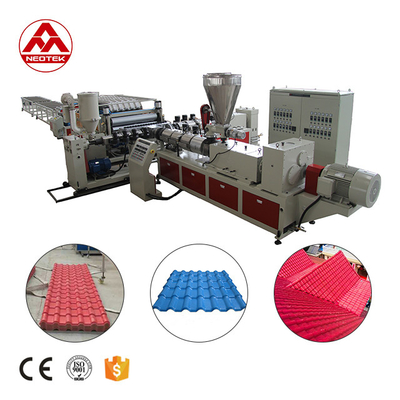 188 1 L/D ratio a vite Linea di estrusione automatica di piastrelle di vetro in PVC per la produzione di precisione