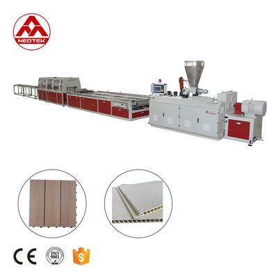 156 1 Linea di estrusione in PVC a vite con rapporto L/D per la produzione di WPC resistente e resistente